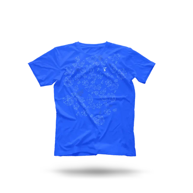 Blue Polygon Shirt